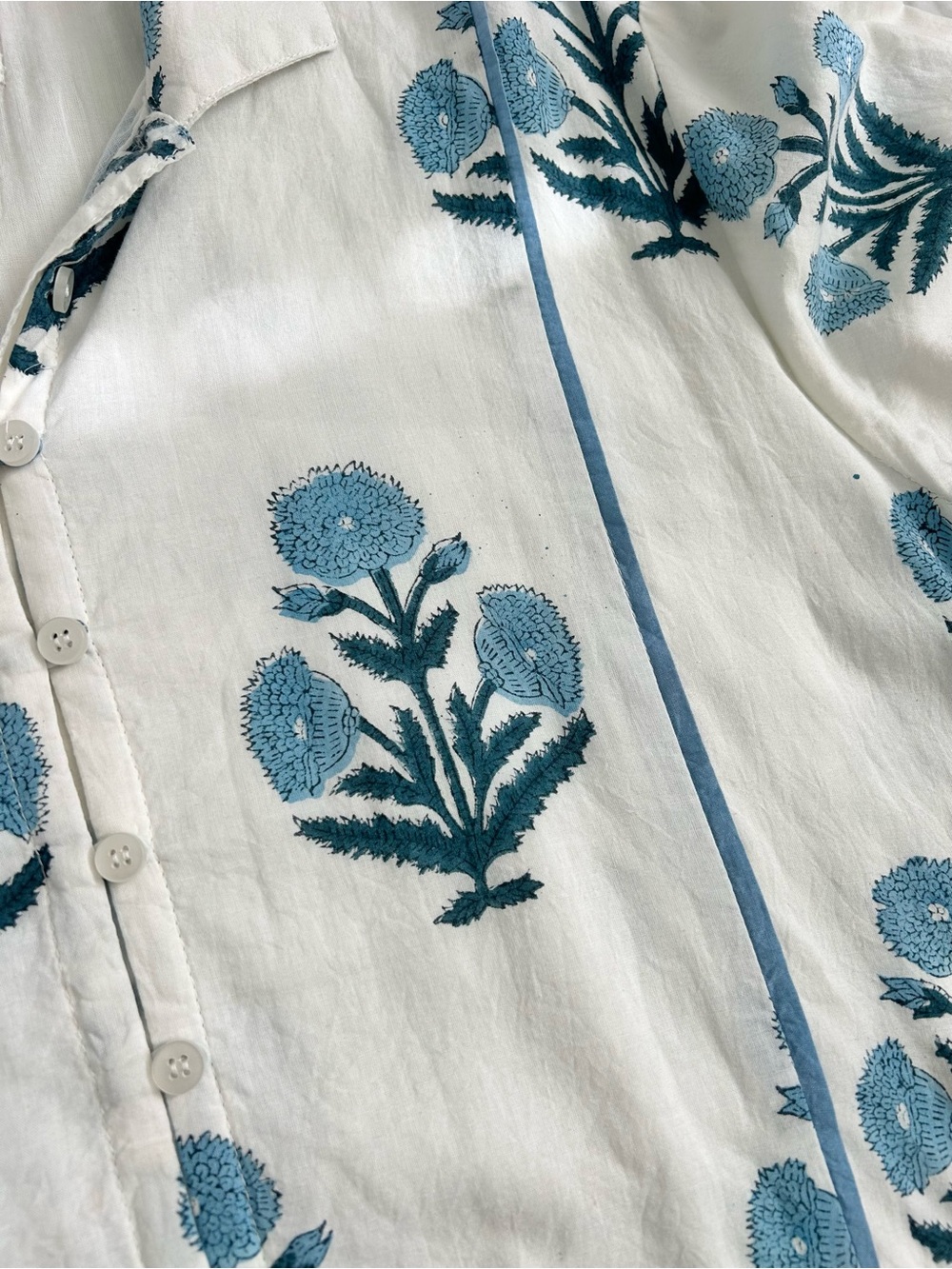 Victoria Dunn | women’s XL Blue and White Floral tiered Maxi Dress 100% cotton - Picture 8 of 11